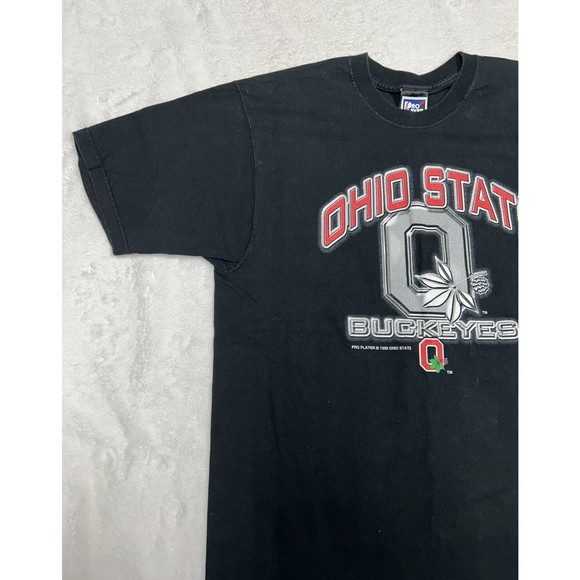 Vintage 1999 Ohio State Buckeyes Black Pro Player Graphic T-Shirt Men’s Sz Large - Picture 2 of 9
